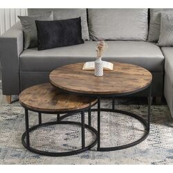 Set masute pentru reviste Mebel Elite Figo Max (Oak/Black)