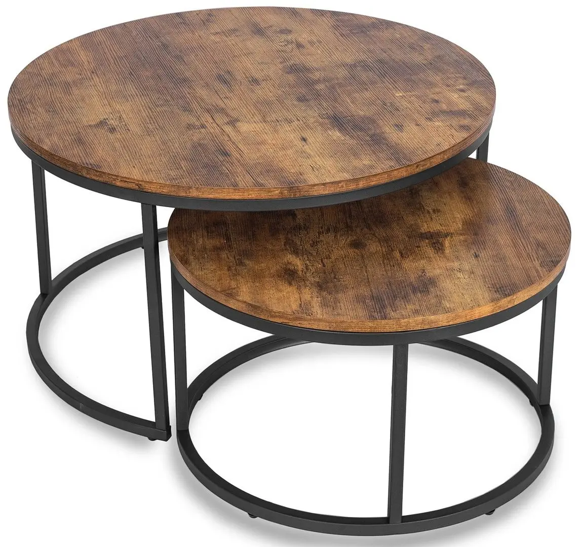 Set masute pentru reviste Mebel Elite Figo Max (Oak/Black) - 4