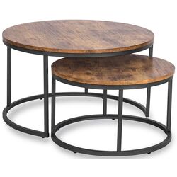 Set masute pentru reviste Mebel Elite Figo Max (Oak/Black) Thumb