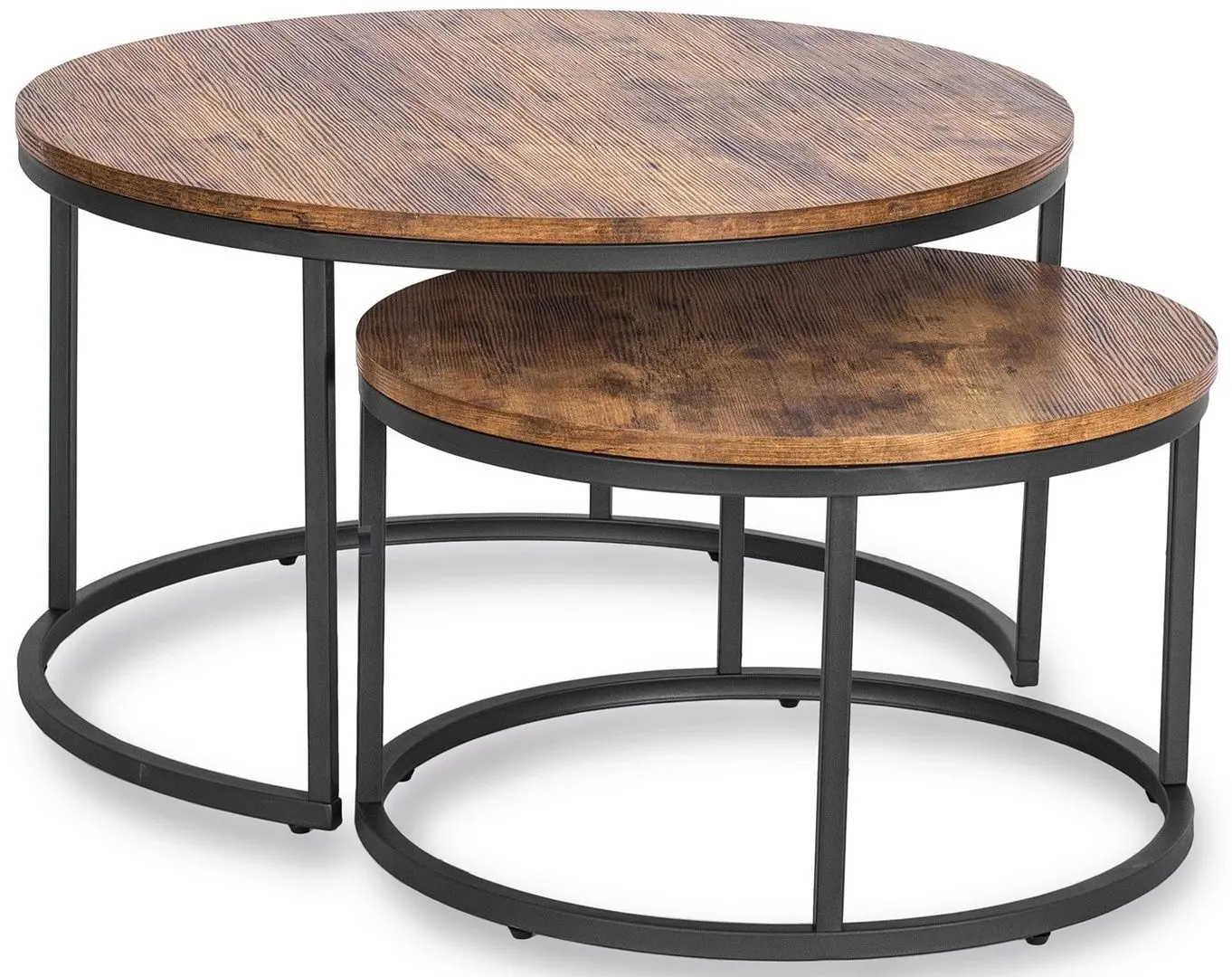 Set masute pentru reviste Mebel Elite Figo Max (Oak/Black) - 5