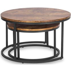 Set masute pentru reviste Mebel Elite Figo Max (Oak/Black) Thumb