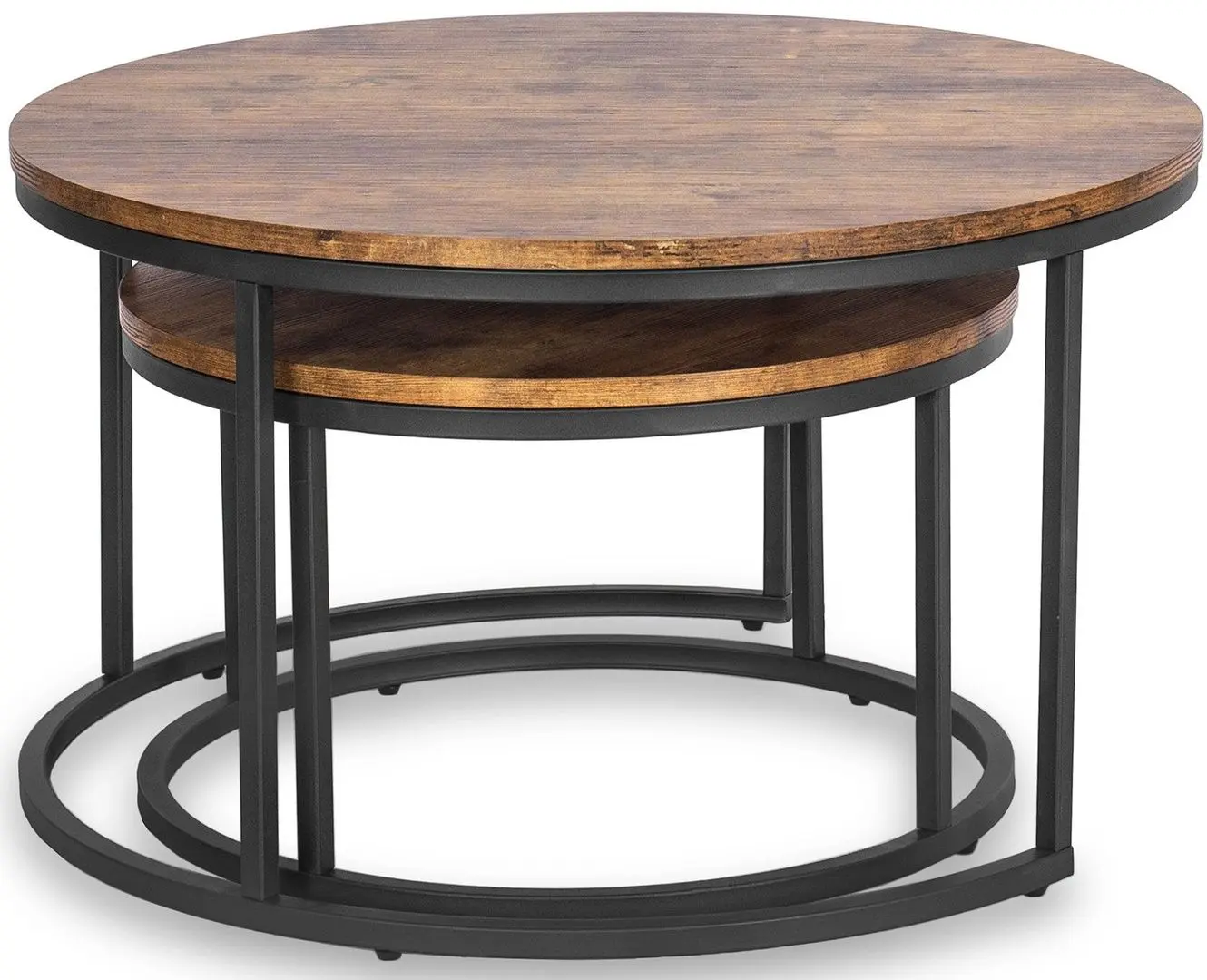 Set masute pentru reviste Mebel Elite Figo Max (Oak/Black) - 6