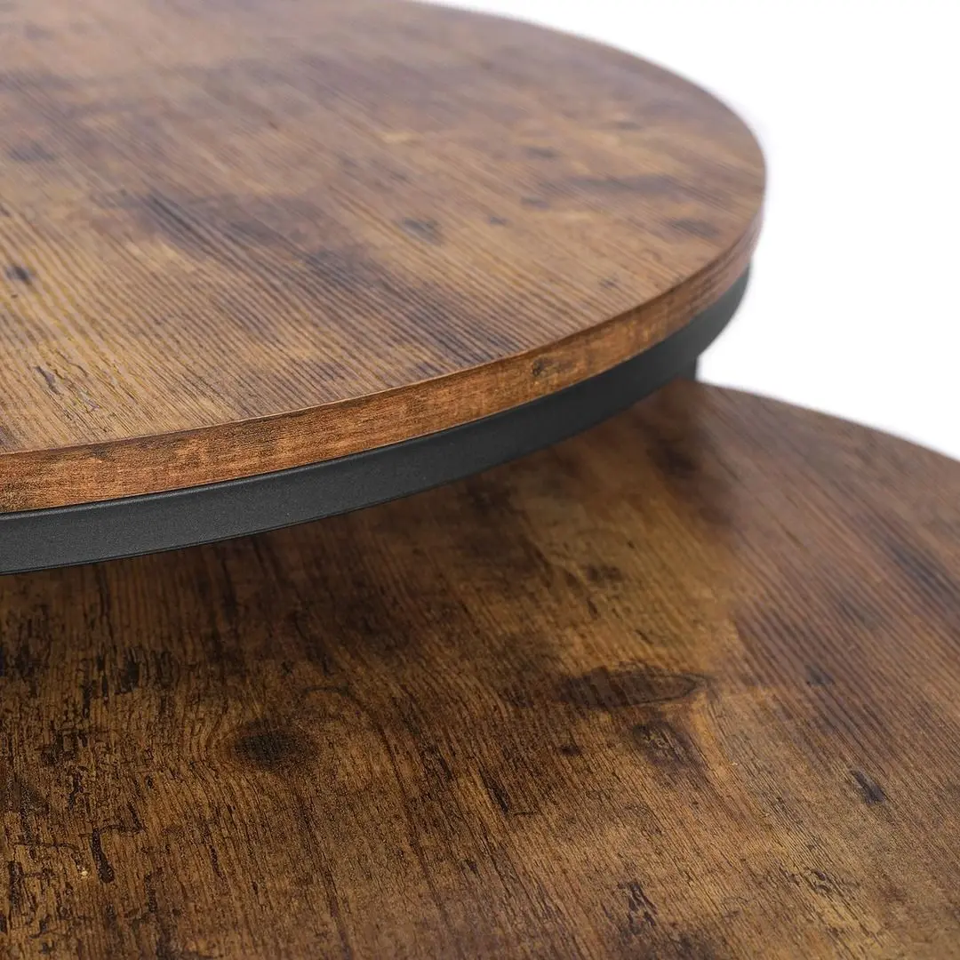 Set masute pentru reviste Mebel Elite Figo Max (Oak/Black) - 7