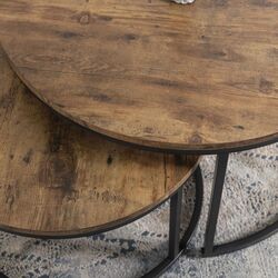 Set masute pentru reviste Mebel Elite Figo Max (Oak/Black) Thumb