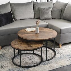 Set masute pentru reviste Mebel Elite Figo Max (Oak/Black) Thumb