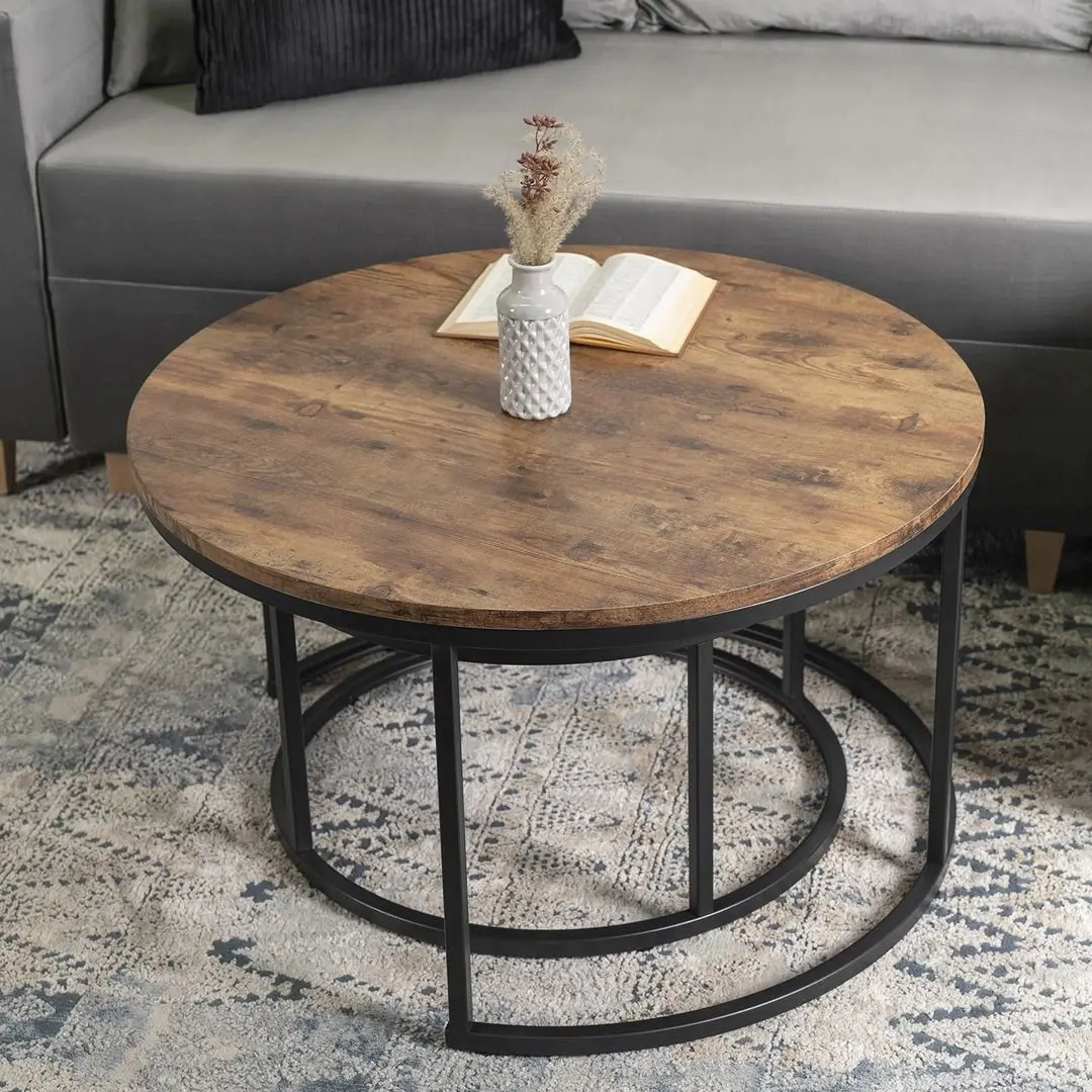 Set masute pentru reviste Mebel Elite Figo Max (Oak/Black) - 10