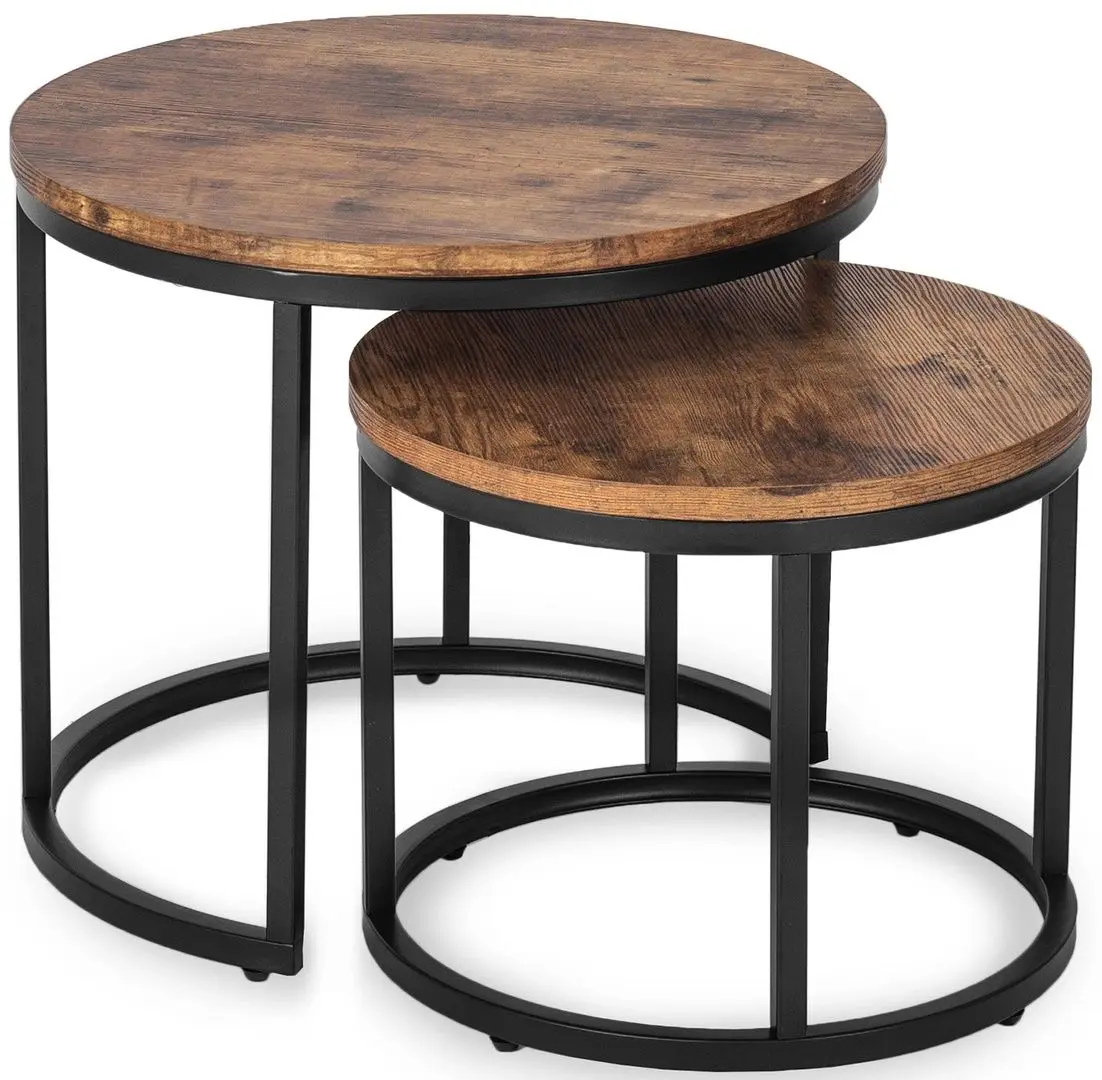 Set masute pentru reviste Mebel Elite Figo (Oak/Black) - 3