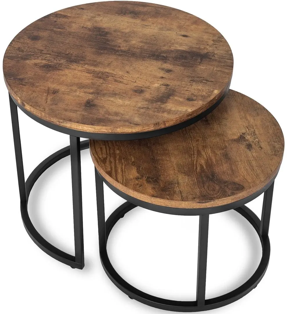 Set masute pentru reviste Mebel Elite Figo (Oak/Black) - 4