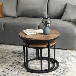 Set masute pentru reviste Mebel Elite Figo (Oak/Black) Thumb