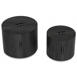 Set masute pentru reviste Mebel Elite Leila (Black) Thumb