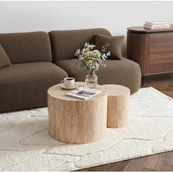 Set masute pentru reviste Mebel Elite Leila (Travertine)