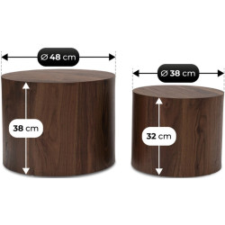 Set masute pentru reviste Mebel Elite Leila (Walnut) Thumb