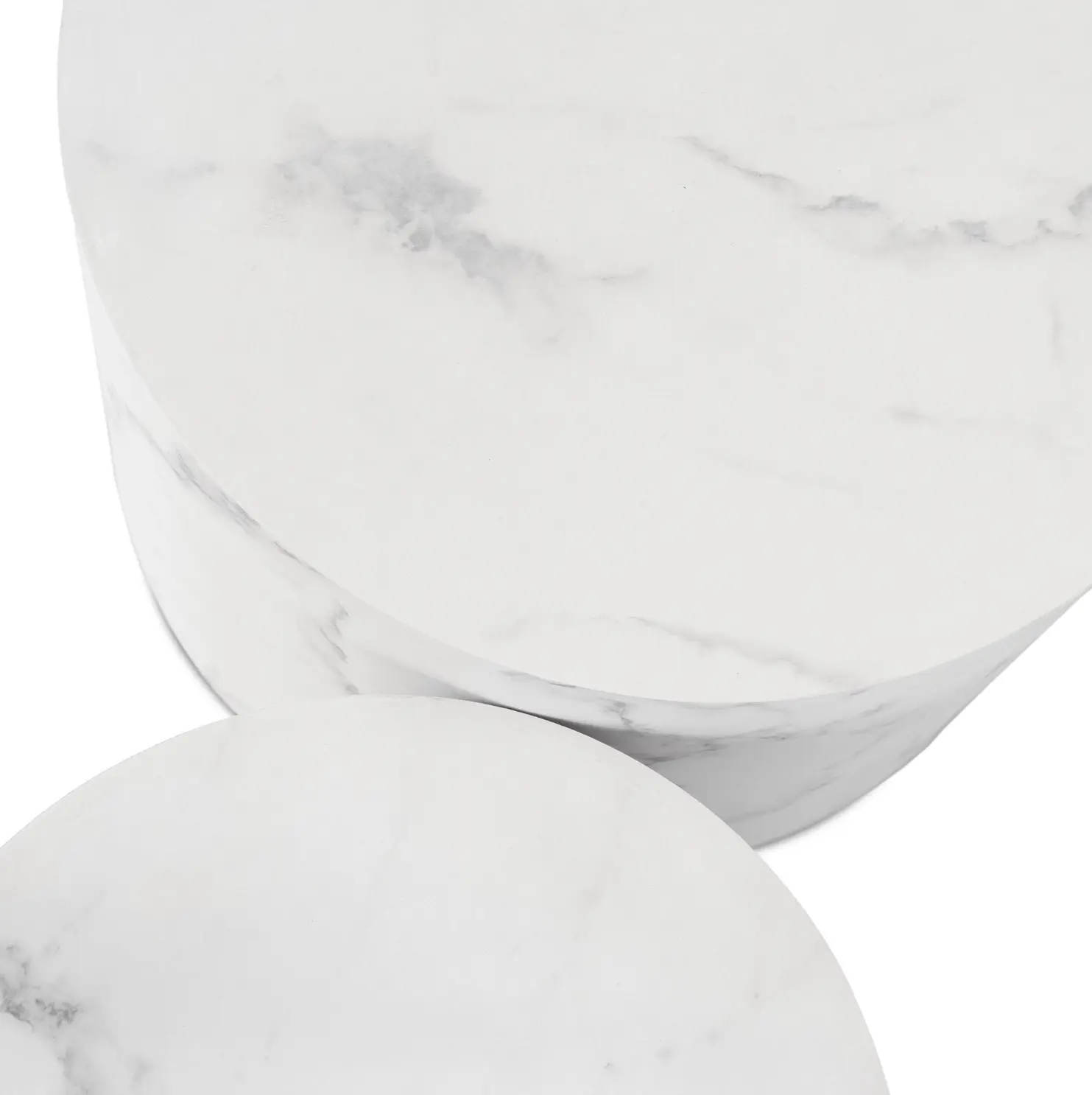 Set masute pentru reviste Mebel Elite Leila (White Marble) - 3