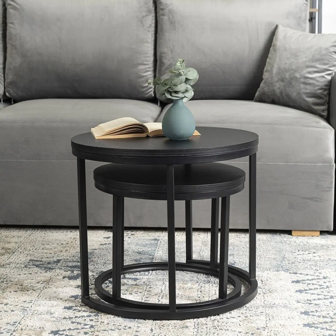 Set masute pentru reviste Mebel Elite Manu (Black)