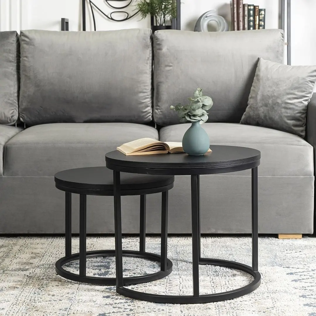 Set masute pentru reviste Mebel Elite Manu (Black)