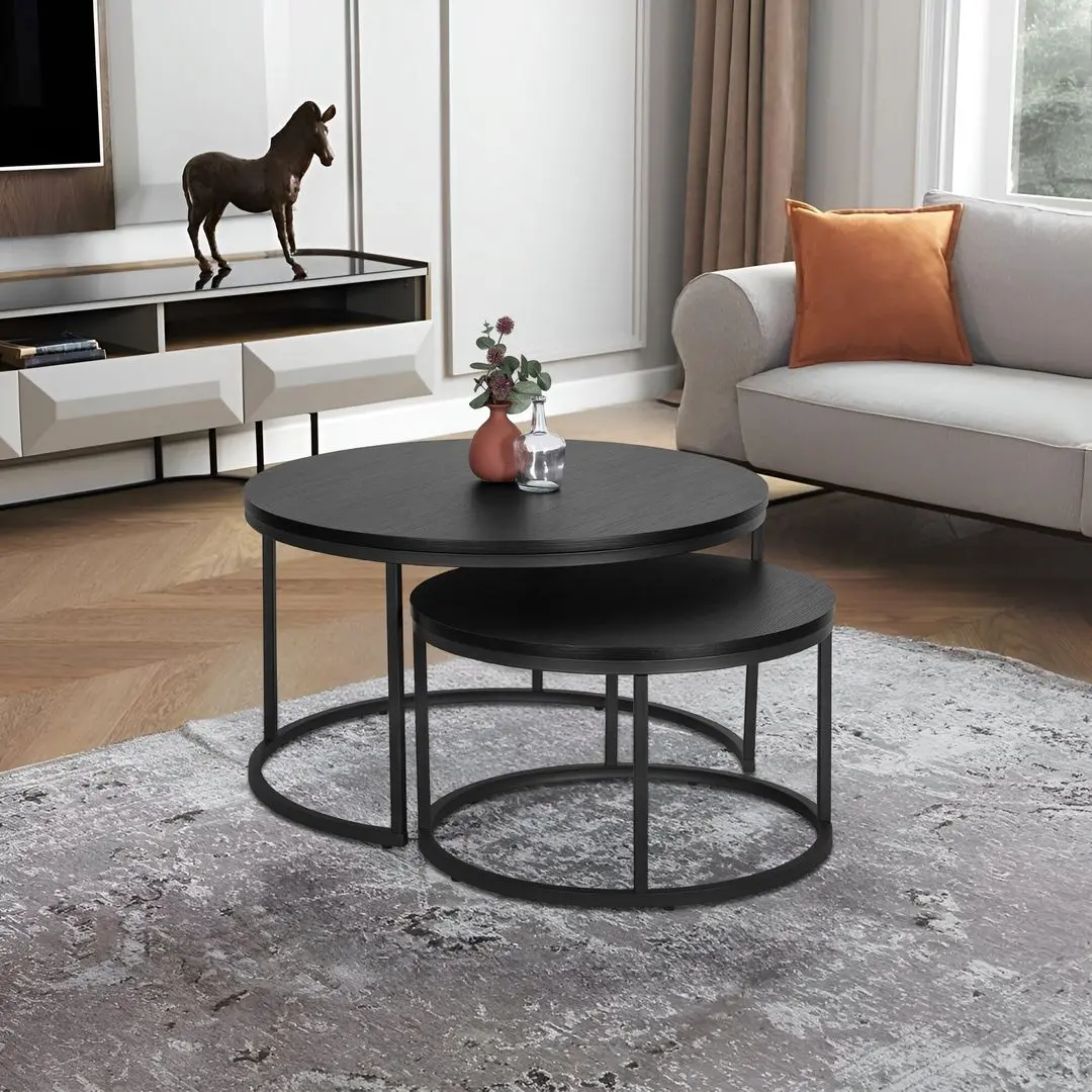 Set masute pentru reviste Mebel Elite Manu Max (Black)