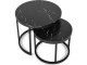 Set masute pentru reviste Mebel Elite Mauro (Black Marble/Black)