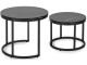 Set masute pentru reviste Mebel Elite Mauro (Black Marble/Black)