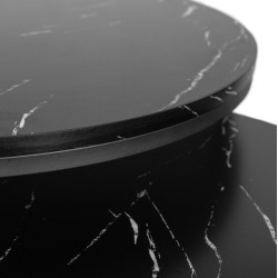 Set masute pentru reviste Mebel Elite Mauro Max (Black Marble/Black) Thumb