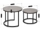 Set masute pentru reviste Mebel Elite Rocky (Grey Concrete/Black)