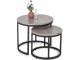 Set masute pentru reviste Mebel Elite Rocky (Grey Concrete/Black)