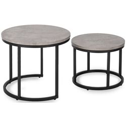 Set masute pentru reviste Mebel Elite Rocky (Grey Concrete/Black) Thumb