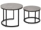 Set masute pentru reviste Mebel Elite Rocky (Grey Concrete/Black)