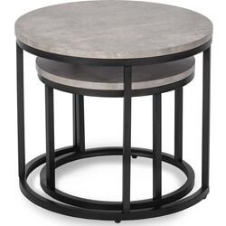 Set masute pentru reviste Mebel Elite Rocky (Grey Concrete/Black) Thumb