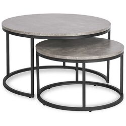 Set masute pentru reviste Mebel Elite Rocky Max (Grey Concrete/Black) Thumb