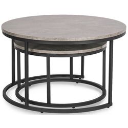 Set masute pentru reviste Mebel Elite Rocky Max (Grey Concrete/Black) Thumb