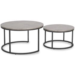 Set masute pentru reviste Mebel Elite Rocky Max (Grey Concrete/Black) Thumb