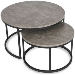 Set masute pentru reviste Mebel Elite Rocky Max (Grey Concrete/Black) Thumb