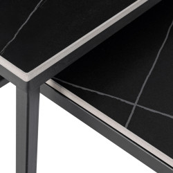 Set masute pentru reviste Mebel Elite Tenor (Black Marble/Black) Thumb