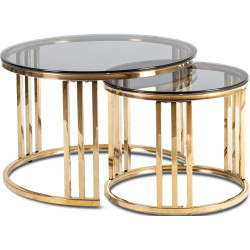 Set masute pentru reviste Mebel Elite Triton (Grey/Gold) Thumb