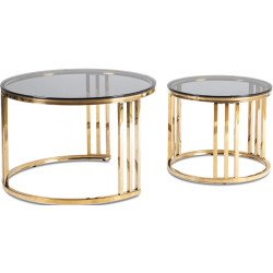 Set masute pentru reviste Mebel Elite Triton (Grey/Gold) Thumb