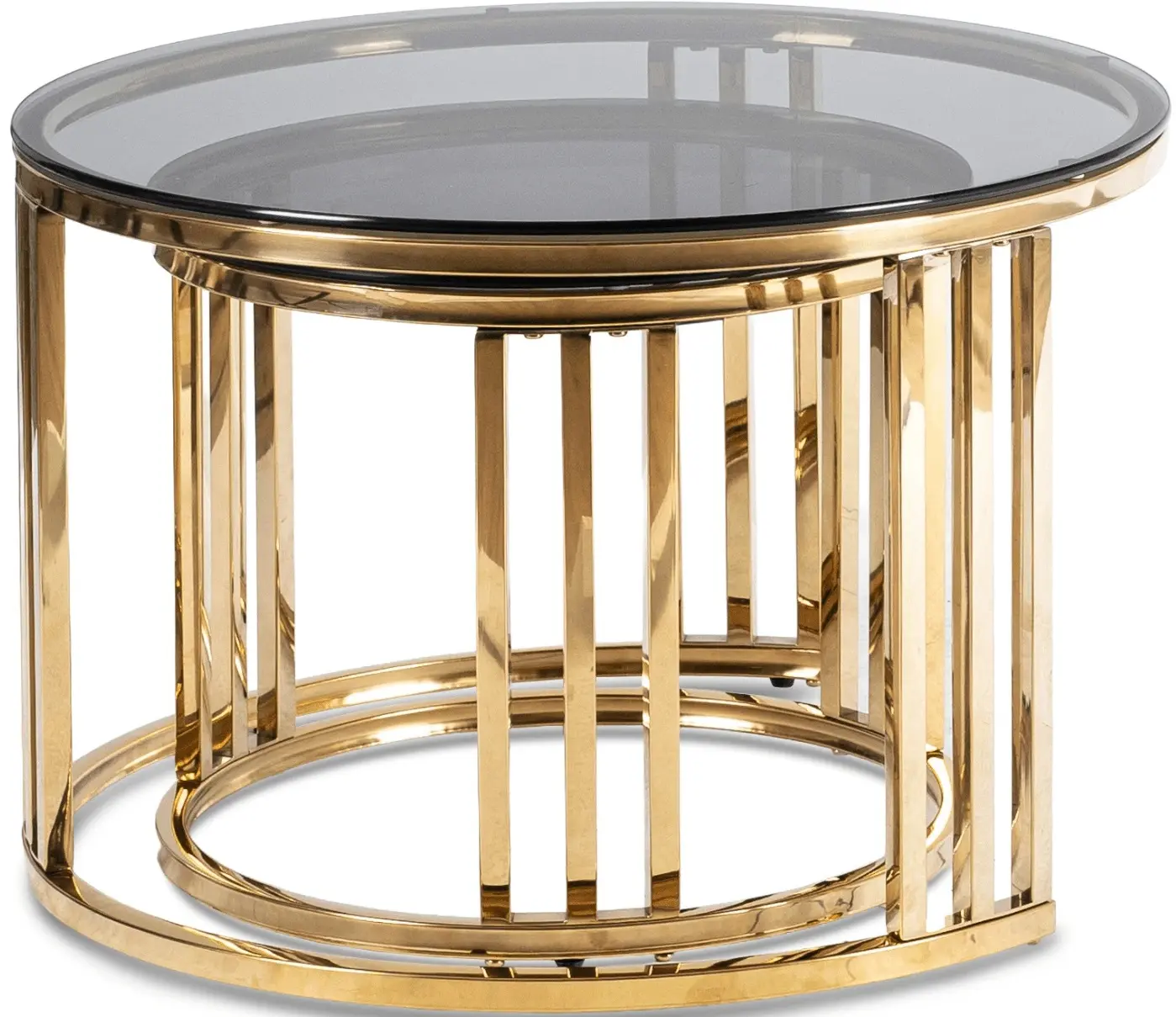 Set masute pentru reviste Mebel Elite Triton (Grey/Gold) - 4
