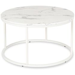 Masa pentru reviste Mebel Elite Agnes Max (White Marble/White) Thumb