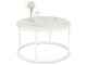 Masa pentru reviste Mebel Elite Agnes Max (White Marble/White)