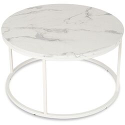 Masa pentru reviste Mebel Elite Agnes Max (White Marble/White) Thumb
