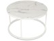 Masa pentru reviste Mebel Elite Agnes Max (White Marble/White)