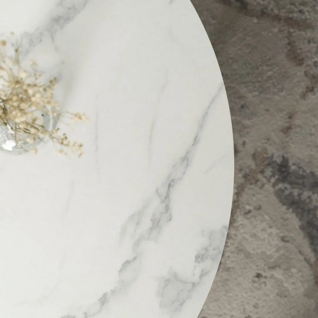 Masa pentru reviste Mebel Elite Agnes Max (White Marble/White)