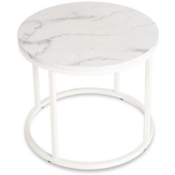 Masa pentru reviste Mebel Elite Agnes (White Marble/White) Thumb