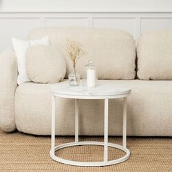 Masa pentru reviste Mebel Elite Agnes (White Marble/White) Thumb