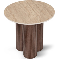 Masa pentru reviste Mebel Elite Almeria 50 (Travertine/Walnut) Thumb