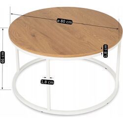 Masa pentru reviste Mebel Elite Ann Max (Oak/White) Thumb