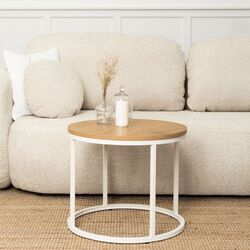 Masa pentru reviste Mebel Elite Ann (Natural Oak/White)