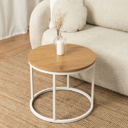 Masa pentru reviste Mebel Elite Ann (Natural Oak/White) Thumb