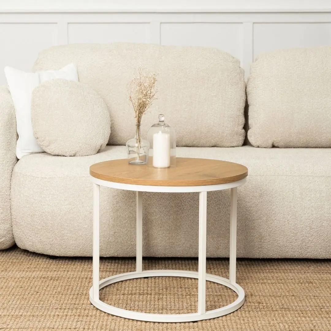 Masa pentru reviste Mebel Elite Ann (Natural Oak/White)