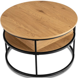 Masa pentru reviste Mebel Elite Astur (Oak/Black) Thumb