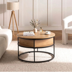 Masa pentru reviste Mebel Elite Astur (Oak/Black)